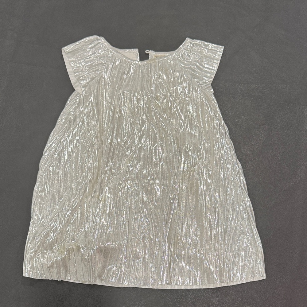OshKosh B'gosh Shimmering Silver Kids Formal Dress